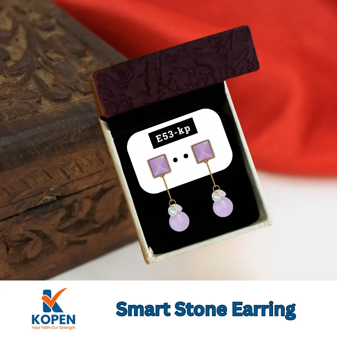 Smart Stone Earring E53-kp